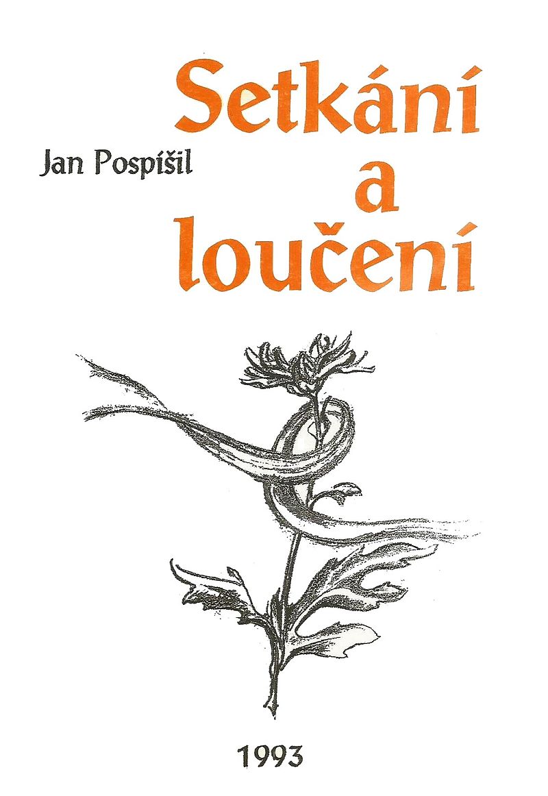 Титульна сторінка збірки «Setkání a loučení», Прага, 1993